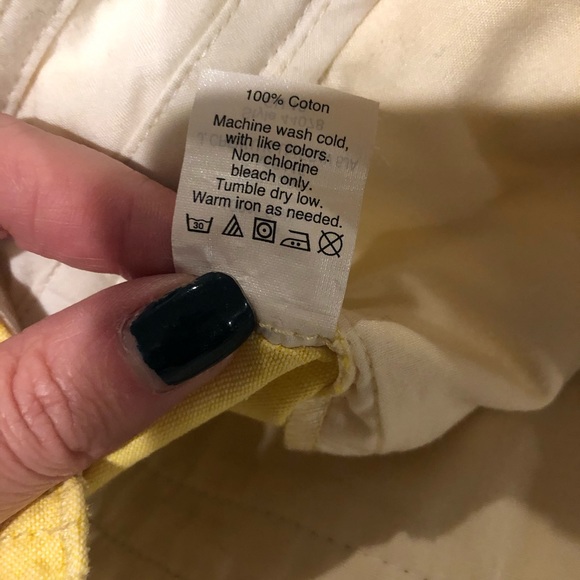 J. Crew city fit yellow preppy chino shorts - Picture 5 of 6